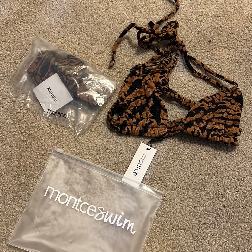 Montce tiger print Bikini